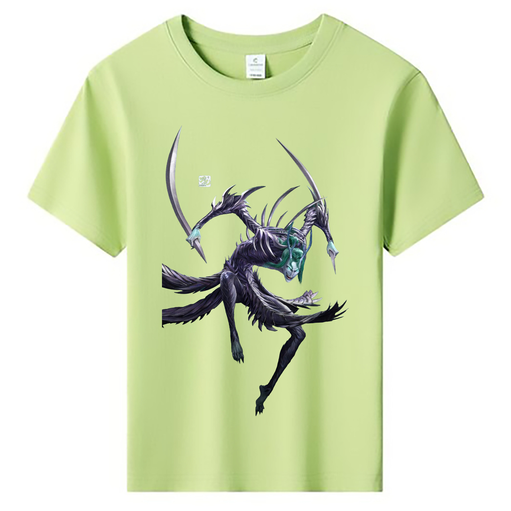 （画像用） Ne Zha 2 ナタ 魔童の大暴れ 綿100％キッズTシャツ（フロントプリント）